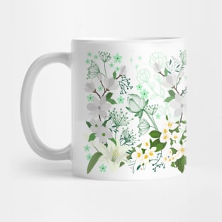 White Blossoms Courage Mug